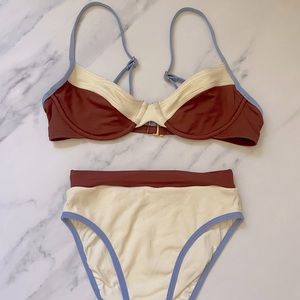 ✨Like New ✨ L SPACE High Waisted Bikini Set XS